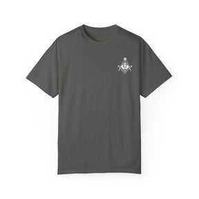 Master Mason Blue Lodge Canada Jurisdiction T-Shirt - Garment-Dyed Tee - Bricks Masons