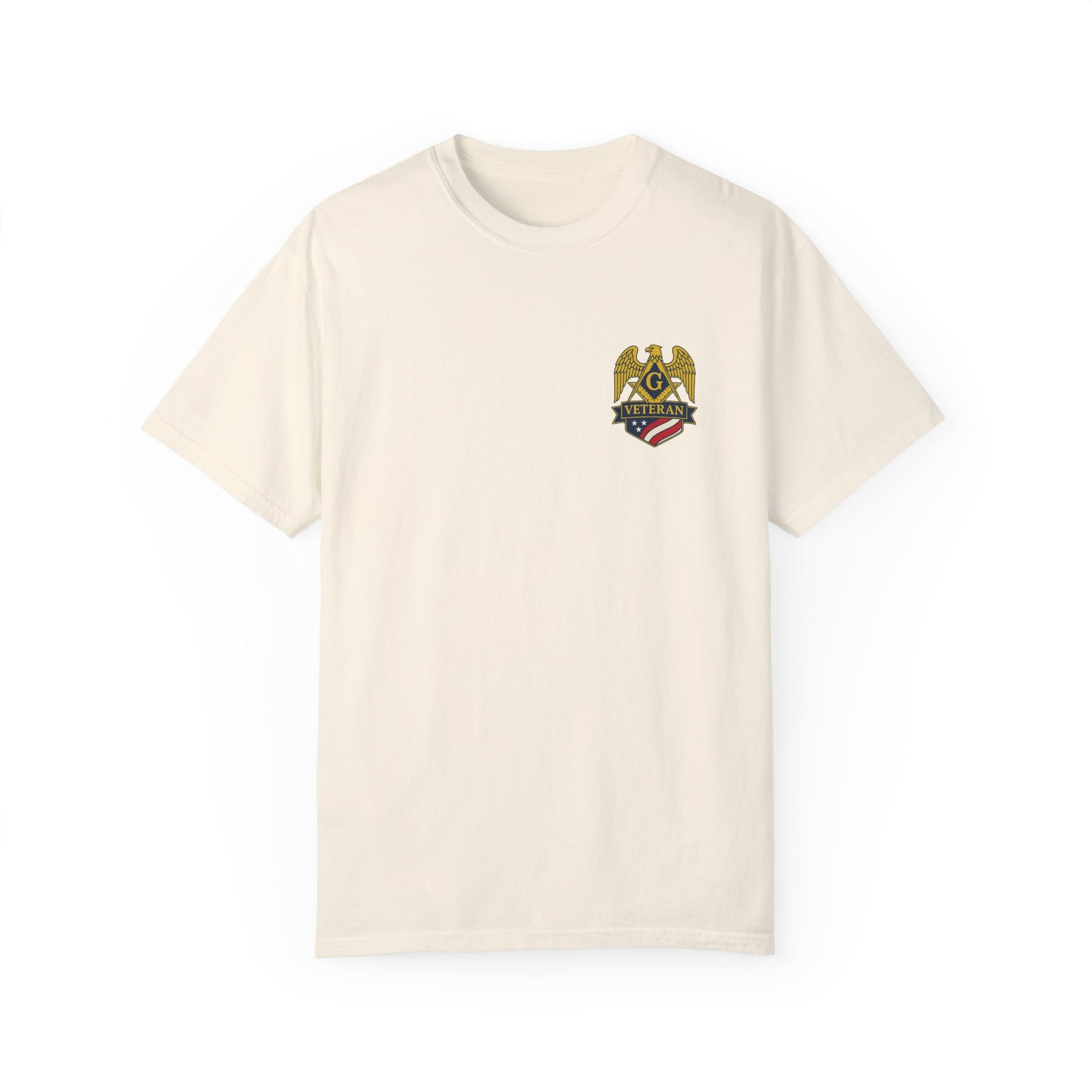 Master Mason Blue Lodge T-Shirt - Veteran Mason Garment-Dyed Tee - Bricks Masons