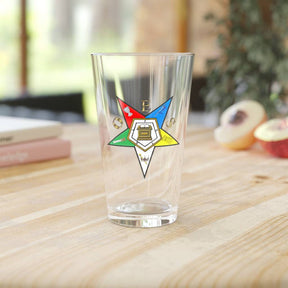 OES Pint Glass - 16oz 5-Pointed Star