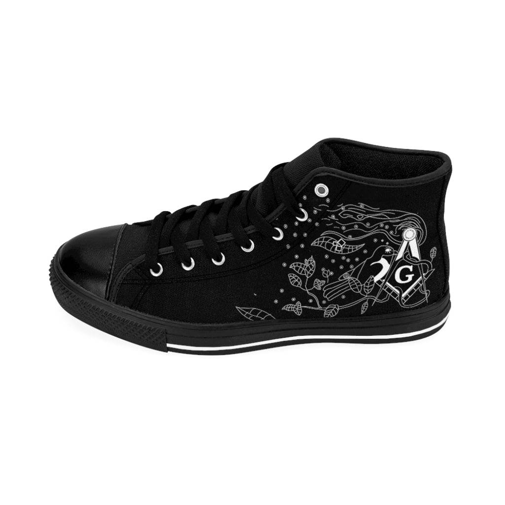 Master Mason Blue Lodge Sneaker - High-Top Black