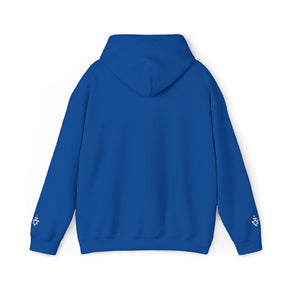 Allied Masonic Degrees Hoodie - Soft Cotton Poly Blend Embroidered Front Motif - Bricks Masons