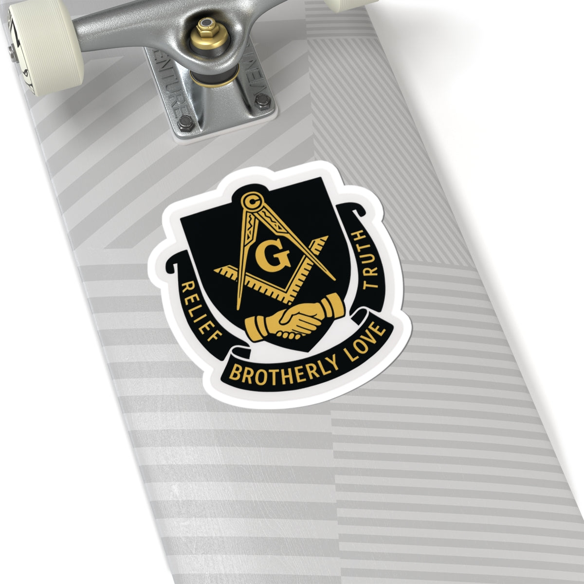 Master Mason Blue Lodge Sticker Decal - Relief Brotherly Love Truth - Bricks Masons