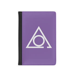LOCOP Passport Cover - Purple PU Leather With  Inner Compartments - Bricks Masons
