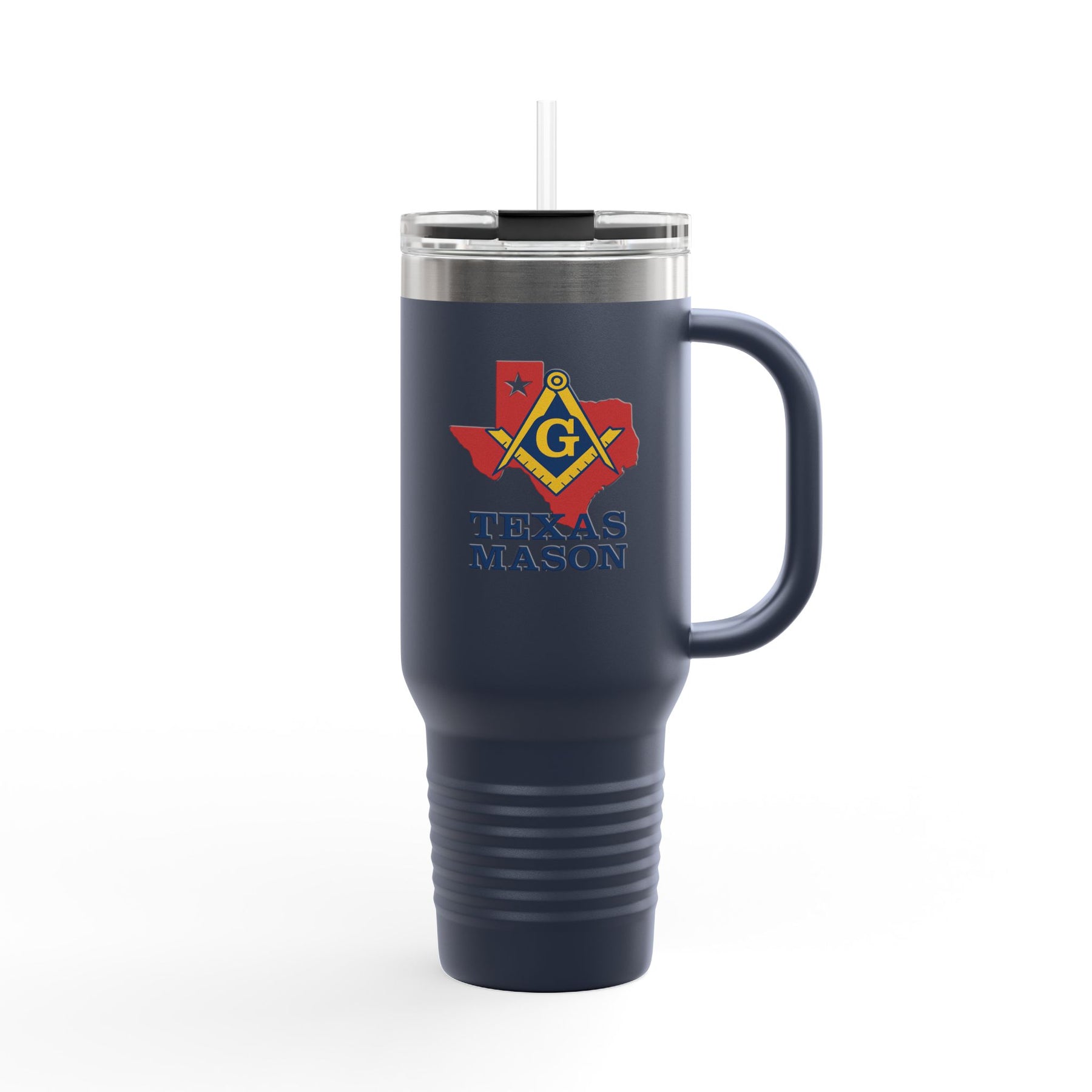 Master Mason Blue Lodge Ringneck Tumbler - Square & Compass G Texas Mason - Bricks Masons