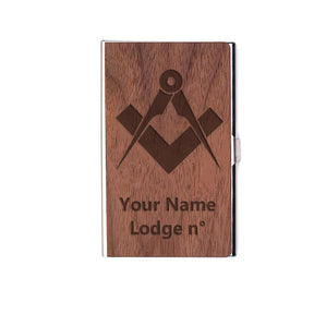 Master Mason Blue Lodge Card Holder - (RFID Protection) - Bricks Masons