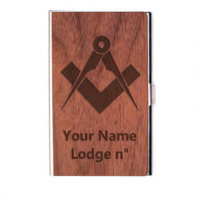 Master Mason Blue Lodge Card Holder - (RFID Protection) - Bricks Masons