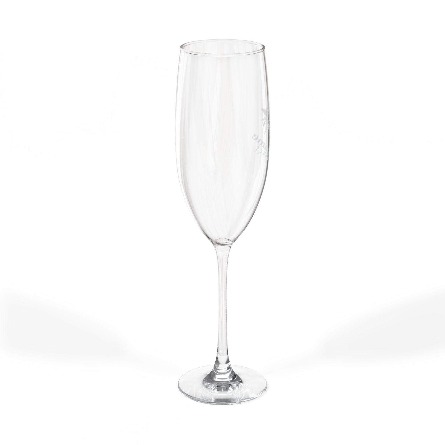 Master Mason Blue Lodge Champagne Flute - Square & Compass G with Personalization
