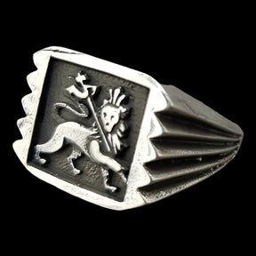 Bob Marley Rastafari Ring Silver 1.7 x 1.5 cm 11 g Art 823 - Bricks Masons