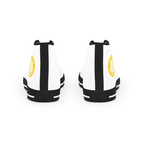 Order of the Golden Circle Sneaker - High Top Black & White Sole - Bricks Masons