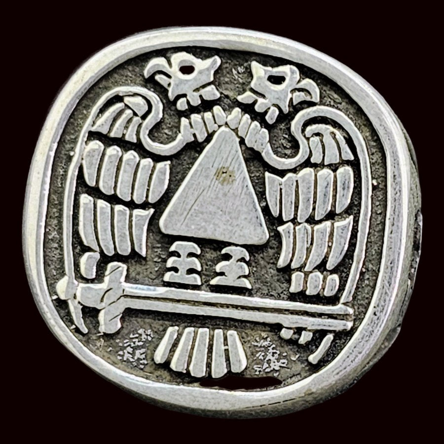 Masonic Ring Double-Headed Eagles Silver 2 cm 19 g Art 891 - Bricks Masons