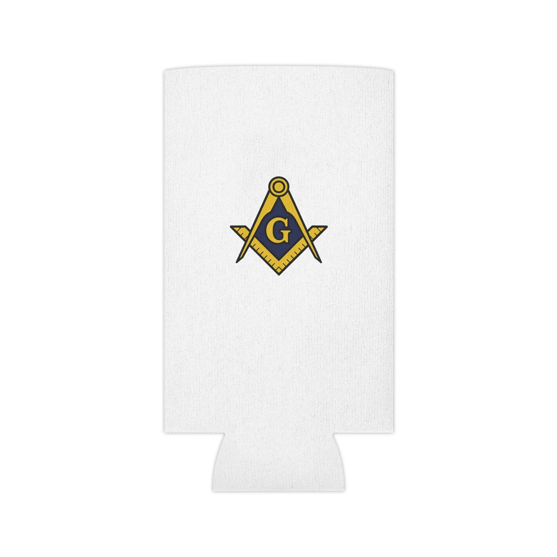 Master Mason Blue Lodge Can Cooler - Square & Compass with G Personalize Your Lodge - Bricks Masons