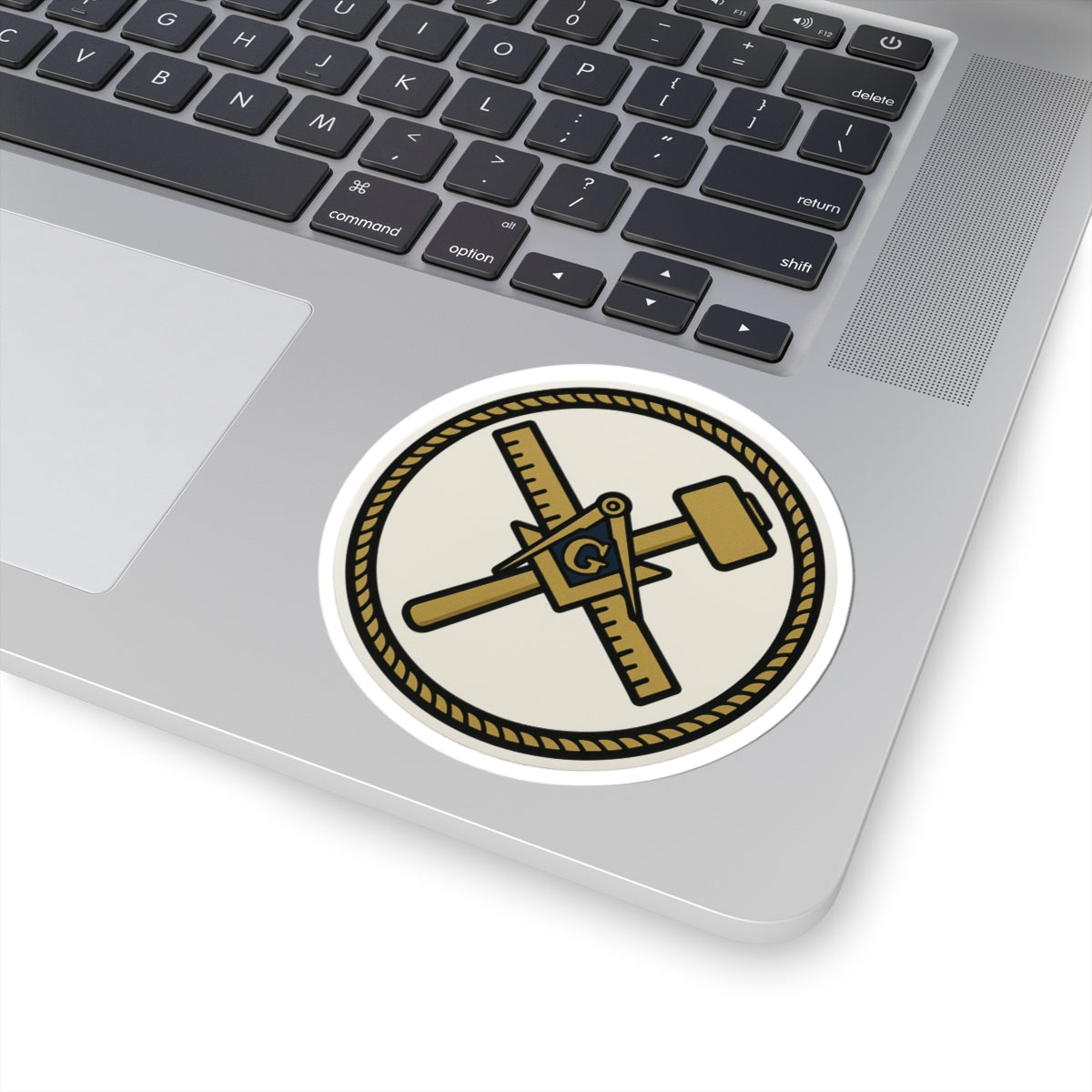 Master Mason Blue Lodge Sticker Decal - Kiss-Cut Colorful - Bricks Masons
