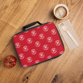 Heroines of Jericho Lunch Bag - Red & White Fully Insulated - Bricks Masons