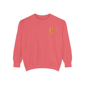 Council of Crusaders Sweatshirt - Embroidered Crusader Cross Chest Crest - Bricks Masons