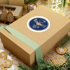 Master Mason Blue Lodge Sticker Decal - Kiss-Cut Blue & Silver Masonic Tools - Bricks Masons