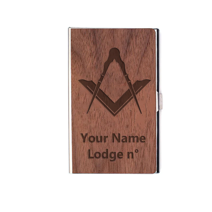 Master Mason Blue Lodge Card Holder - (RFID Protection) - Bricks Masons