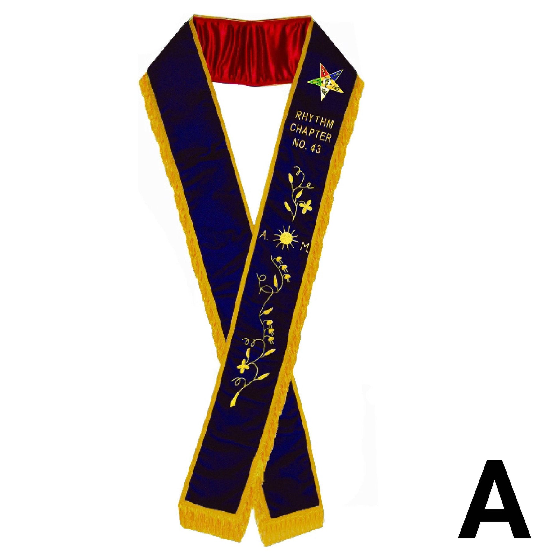 Associate Matron OES Sash - Purple Velvet