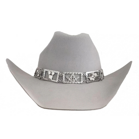 Master Mason Blue Lodge Hatband - Silver Jeweled