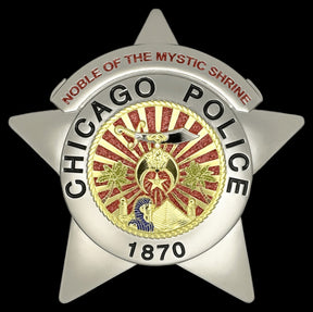 Shriners Badge - Chicago Police Noble Of The Mystic Shrine - Bricks Masons