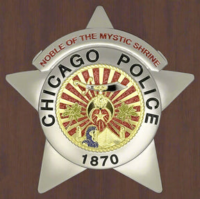 Shriners Badge - Chicago Police Noble Of The Mystic Shrine - Bricks Masons
