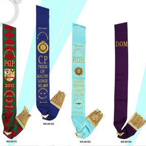 Royal Antediluvian Order of Buffaloes R.A.O.B. Sash - Various Degrees