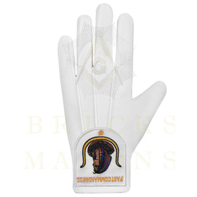Past Commandress DOI Gloves - White Cotton