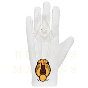 DOI Gloves - White Cotton York Rite