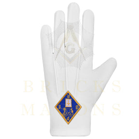 Past Grand Exalted Ruler Elks of the World Gloves - White Cotton