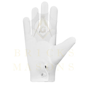Past Grand Exalted Ruler Elks of the World Gloves - White Cotton