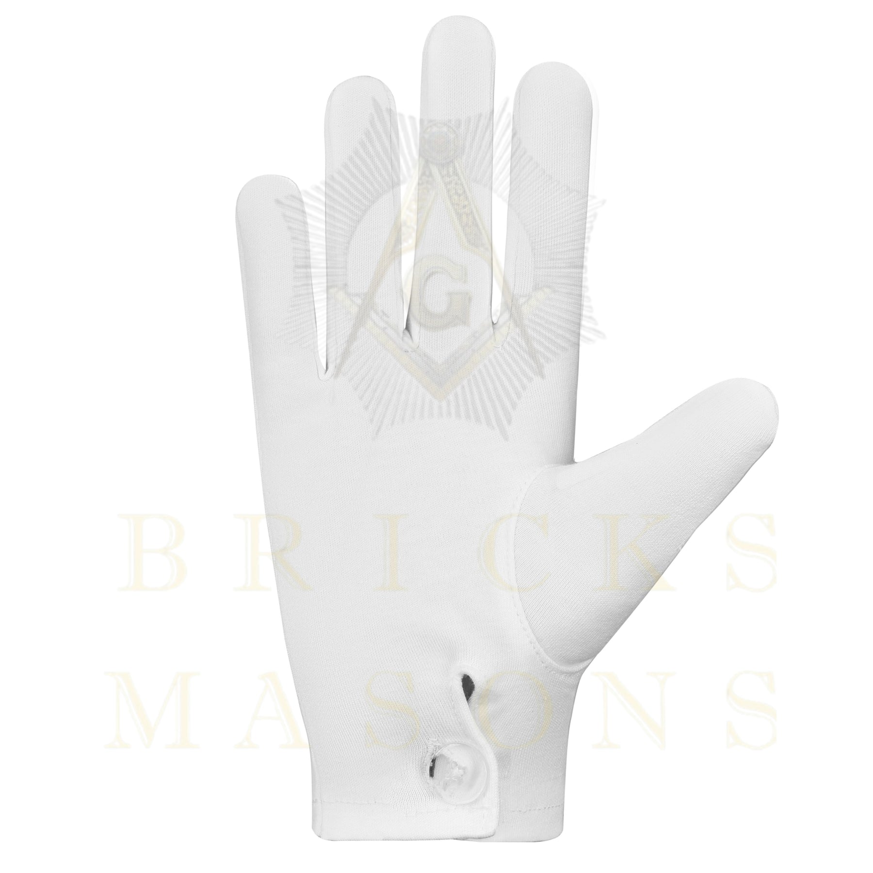Past Commandress DOI Gloves - White Cotton