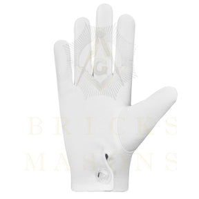 Past Commandress DOI Gloves - White Cotton