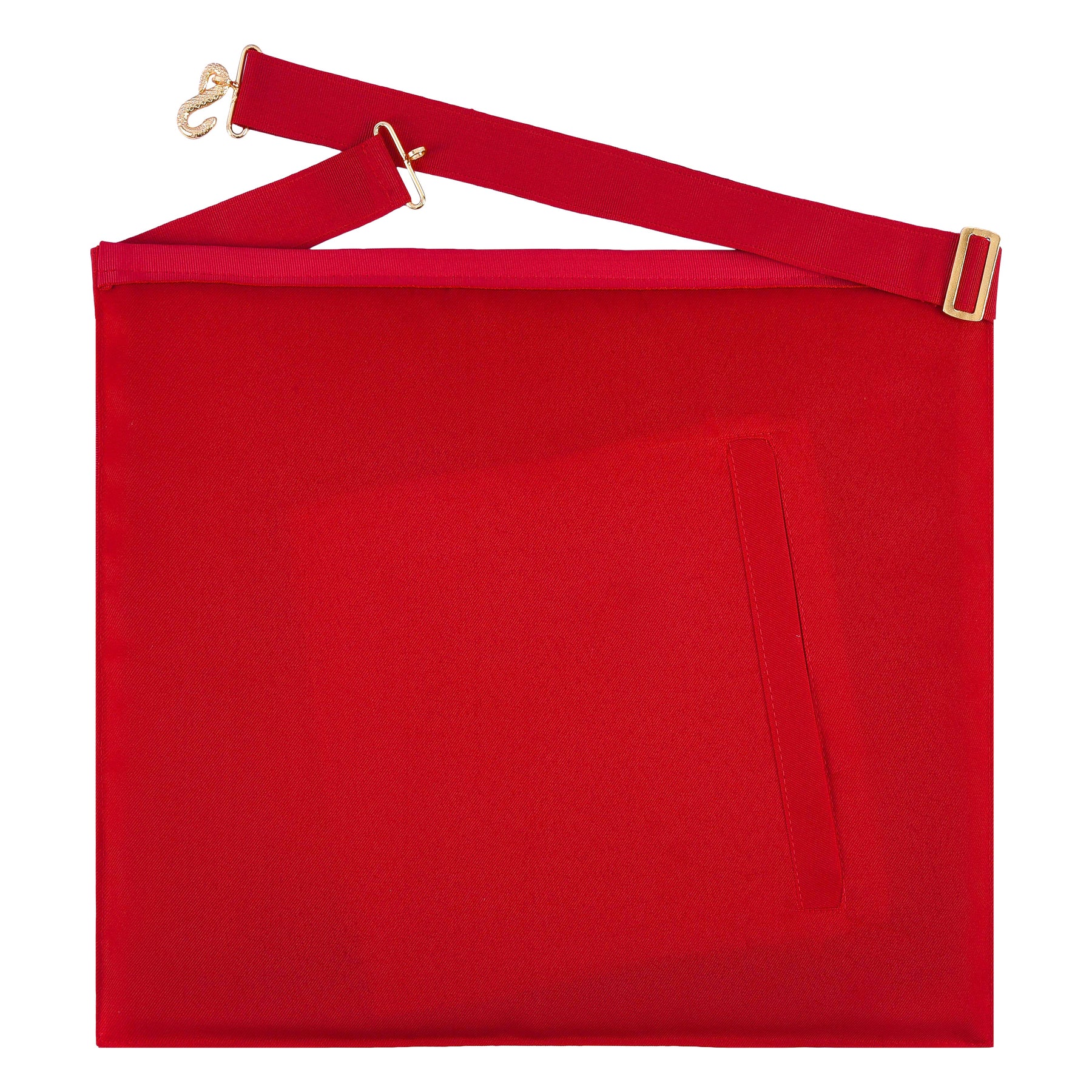 Royal Arch Chapter Apron - Red Velvet With Triple Tau