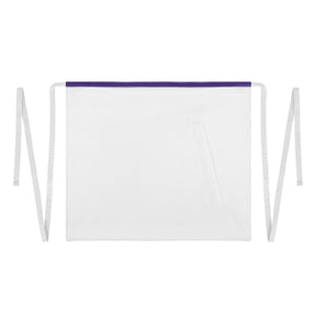 Elks of the World Apron - Purple Satin Borders With White Tape Ties