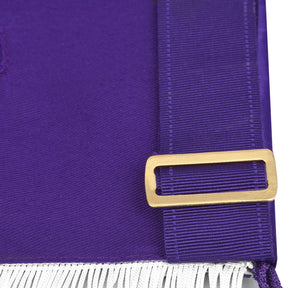 Elks of the World Apron - Satin Borders With Purple Cord Tassels