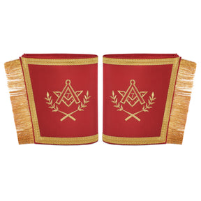 Master Mason Blue Lodge Regalia Set - Red & Golden Braid & Fringe
