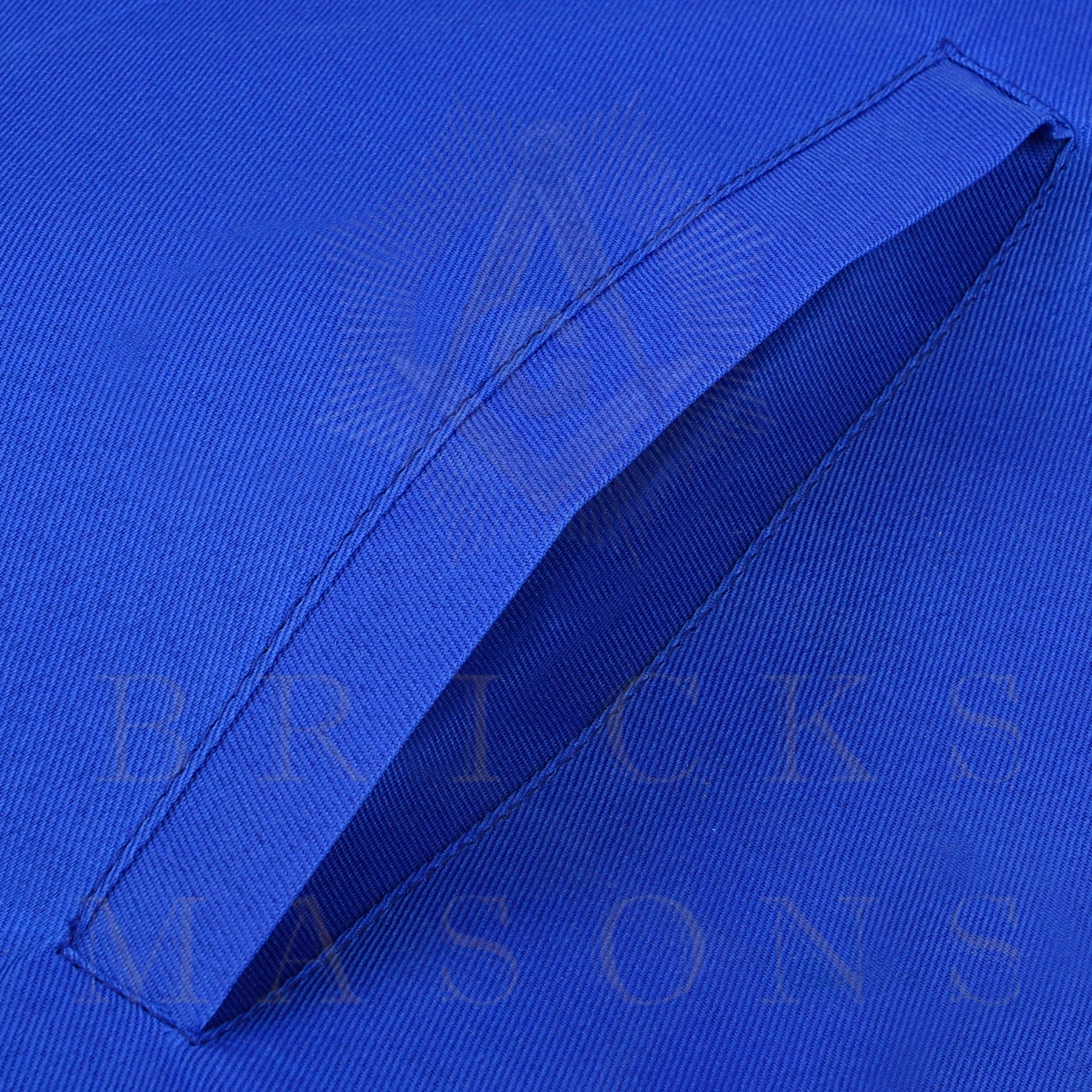 Tyler Blue Lodge Officer Apron - Blue Ribbon With Machine Embroidery Customizable Flap - Bricks Masons