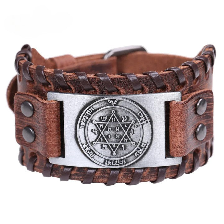 Ancient Israel Bracelet - Solomon Star of David Hexagram - Bricks Masons