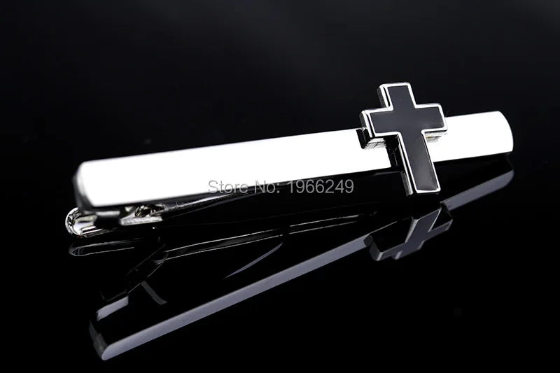 Knights Templar Commandery Tie Clip - Black Cross - Bricks Masons