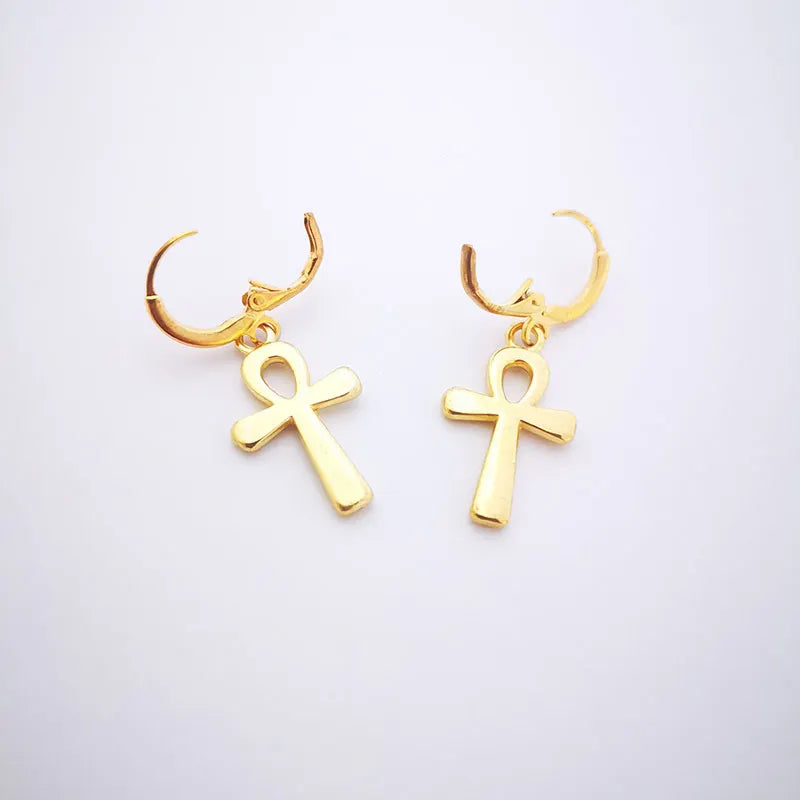 Ancient Egypt Earring - Gold Plated Zinc alloy - Bricks Masons