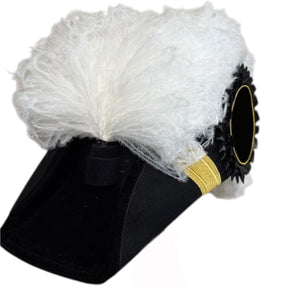 Grand Commander Knights Templar Chapeau - All White Plumes