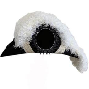 Line Officer Knights Templar Chapeau - All White Plumes