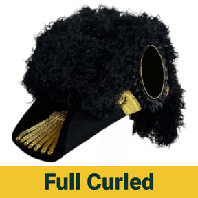 Eminent Commander Knights Templar Chapeau - All Black Plumes