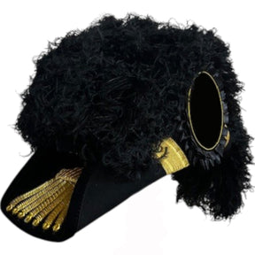 Grand Encampment Officer Knights Templar Chapeau - All Black Plumes