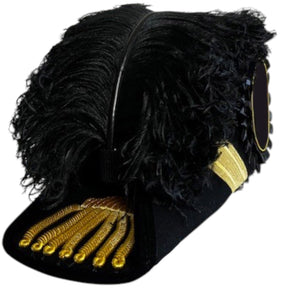 Eminent Commander Knights Templar Chapeau - All Black Plumes