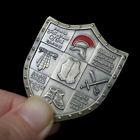 Knights Templar Commandery Coin - Silver Plated - Bricks Masons