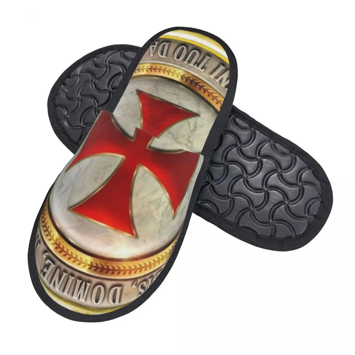 Knights Templar Commandery Slippers - Soft Warm Foam - Bricks Masons