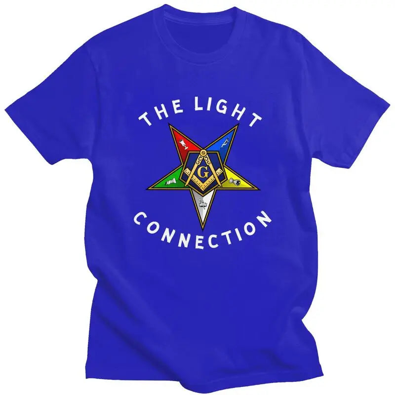 Worthy Patron OES T-Shirt - Men’s Short Sleeve Cotton Various Colors - Bricks Masons