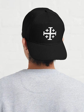 Jerusalem Five Fold Cross Baseball Cap - Bricks Masons