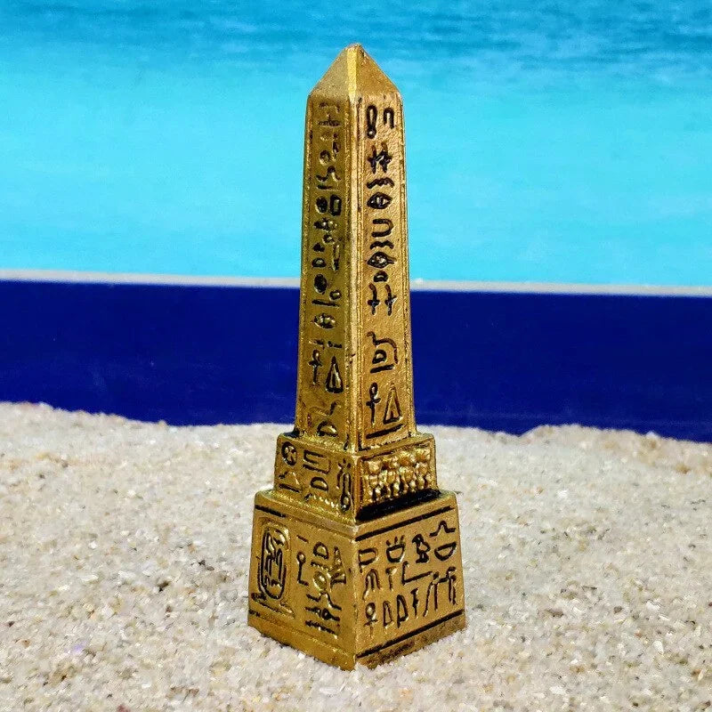 Ancient Egypt Figurine - Obelisk Miniature  Resin Crafts Miniature - Bricks Masons