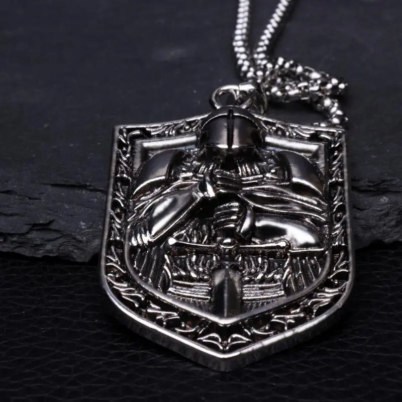 Knights Templar Commandery Necklace - Medieval Templar Warrior Stainless Steel - Bricks Masons